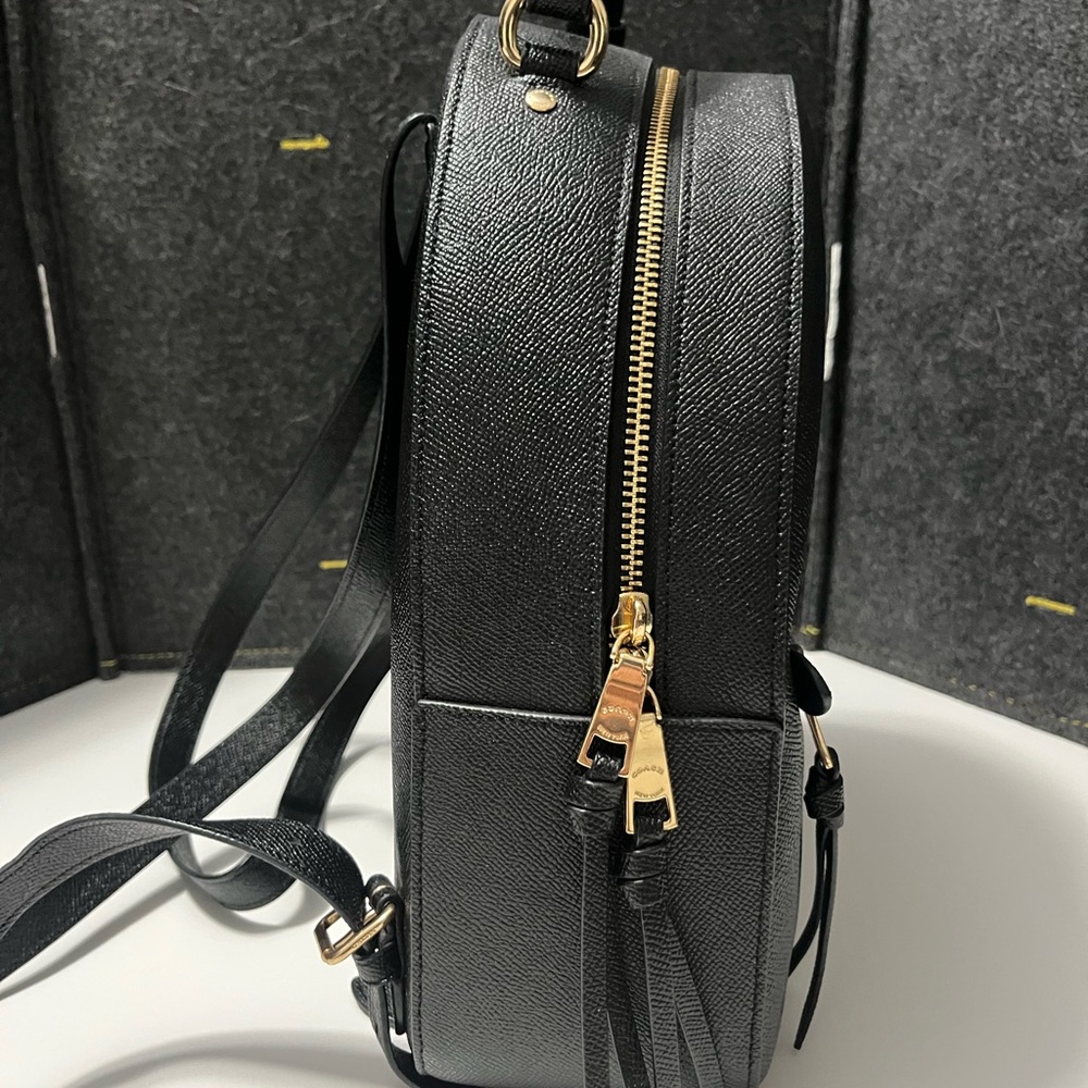 Coach Black and Gold Backpack - Picture 4 of 10